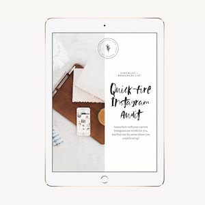 Quick-fire Instagram Audit | Social Media Resource | PDF Download | Checklist