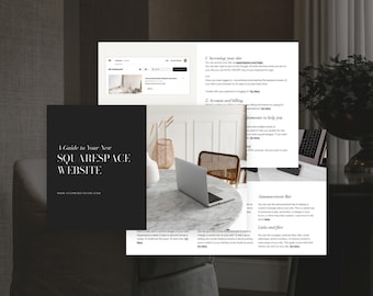 Squarespace Website Help Guide *Unbranded PDF* | For Website Designers | Site Clients | DIY Web Design