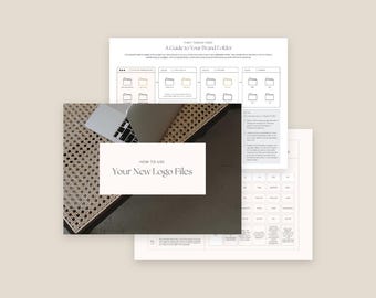 How to Use Your New Logo Files | Logo Colour and File Usage Template | Canva + Indesign | Client Offboarding Document