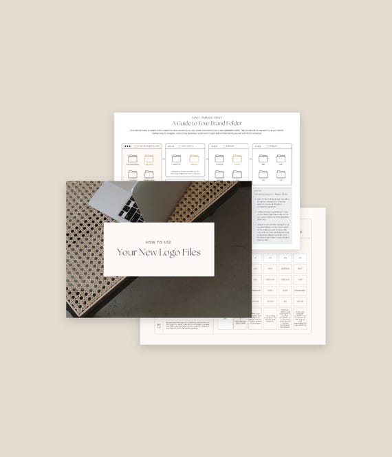 How to Use Your New Logo Files | Logo Colour and File Usage Template | Canva + Indesign | Client Offboarding Document