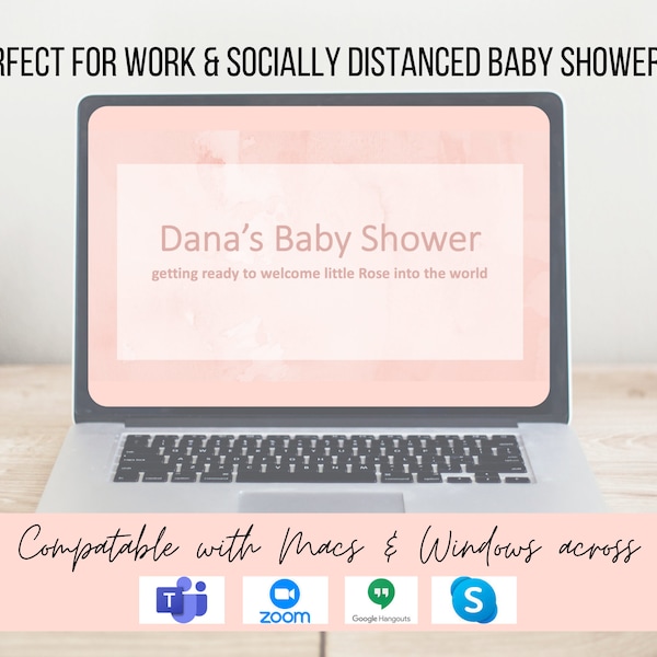 Virtual Baby Shower Powerpoint Etsy