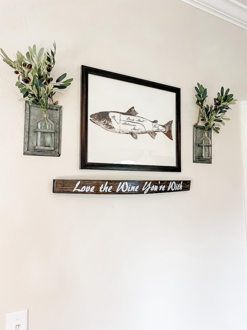Love the Wine You're With-wine Stave Sign - Etsy