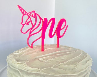Cake Topper | Unicorn Birthday Party | Unicorn First Birthday | Girl Birthday | Unicorn Decor | Unicorn Cake Topper | Unicorn Theme Decor