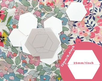 Plantillas de papel hexagonal de 12 mm (0,5 pulgadas) para el inglés Paper Piecing (100Pieces)