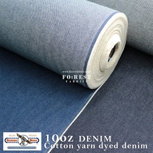 10oz Denim fabric - solid fabric - 50cm