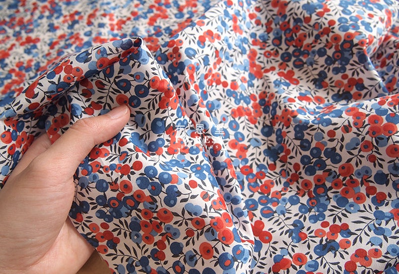 Cotton Tana Lawn Fabric - WILTSHIRE 50cm white Liberty of London