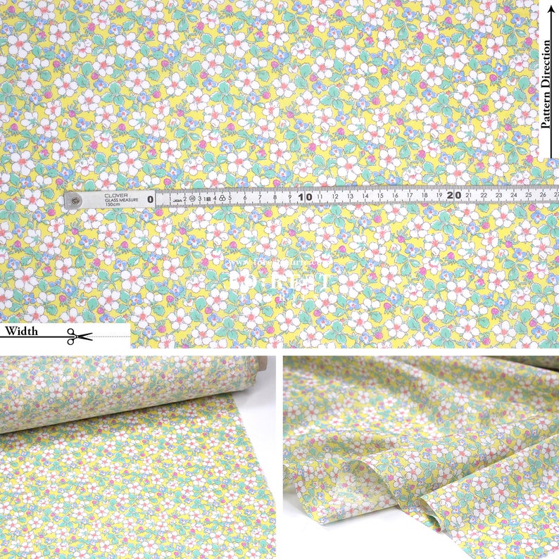 Liberty of London Tana Lawn Fabric Paysanne Blossom 50cm Etsy.de