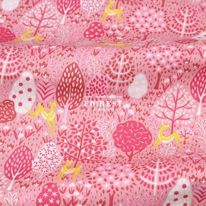 Liberty Quilting - Tessuto Lasenby Cotton - Garden Party (Dancing Deer B) - 50 cm