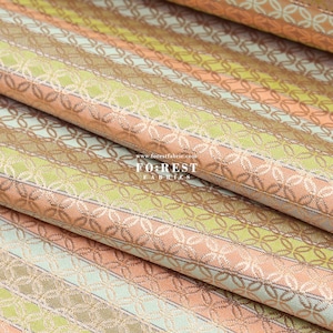 Gold Brocade - SHIPPO TSUNAGI Traditional Japanese style KINRAN fabric - 25cm