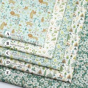Liberty Quilting - Lasenby Cotton - Liberty Tree of Life collection Green 1 fabric - 50cm