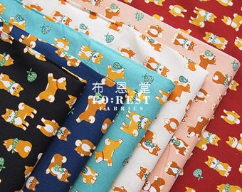 cotton - shiba inu dogs fabric -50cm