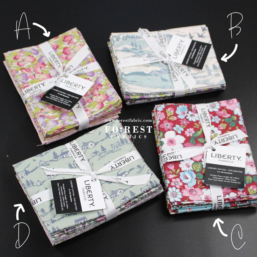 Liberty Lasenby Craft Garden Blue Fat Quarter Bundle main image 1