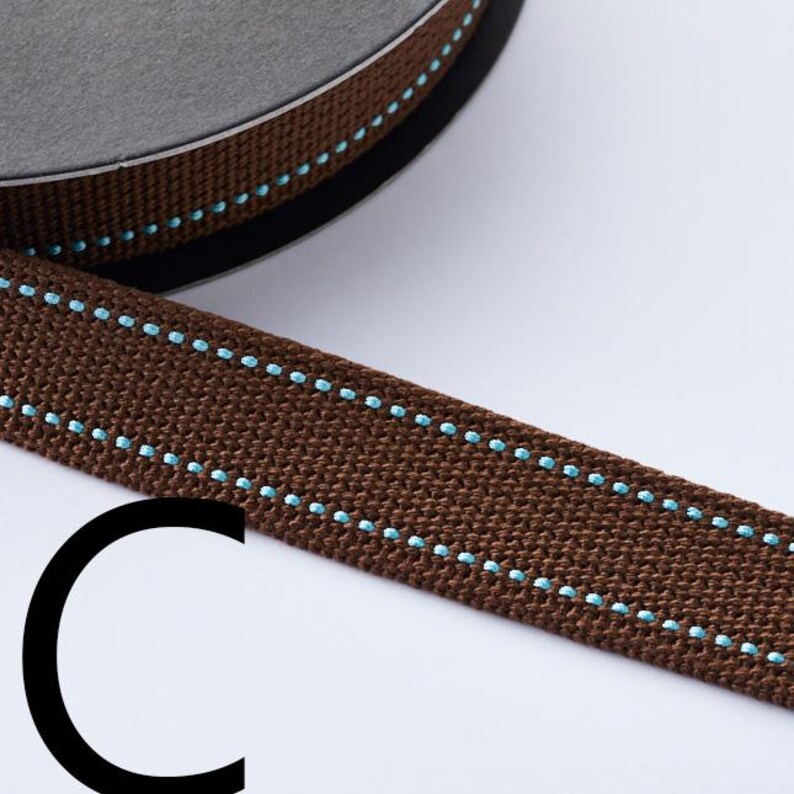 1meter - Echino 2.5cmW Polyester Webbing C
