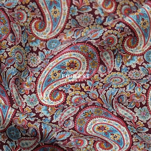 Liberty of London (Tana Lawn Fabric) - LEE MANOR WINE - 50 cm