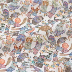 Liberty of London (Tessuto di cotone Tana Lawn) - Hullabaloo MILKY - 50 cm