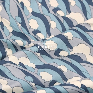 Liberty Quilting - Lasenby Cotton - woodland walk (Hillside A)- 50cm