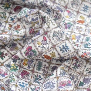 Liberty of London (tessuto in cotone Tana) - Linguaggio dei fiori A - 50 cm