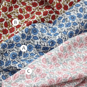 Liberty of London (Tessuto di cotone Tana Lawn) - Flower Astell Reece A Classic - 50 cm