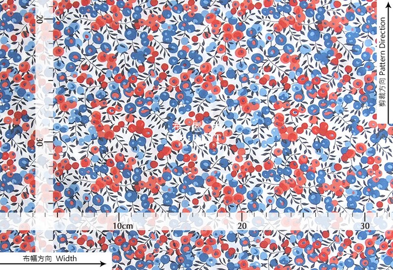 Cotton Tana Lawn Fabric - WILTSHIRE 50cm white Liberty of London