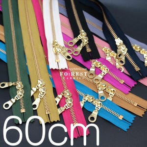 60cm YKK double silder Zippers