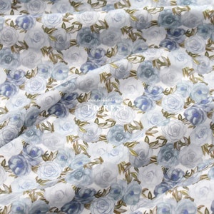 Liberty of London (Tessuto di cotone Tana Lawn) - Covent Garden azzurro - 50 cm
