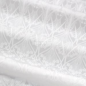 Liberty of London (Tessuto di cotone Tana Lawn) - Ianthe bianco su tono bianco - 50 cm