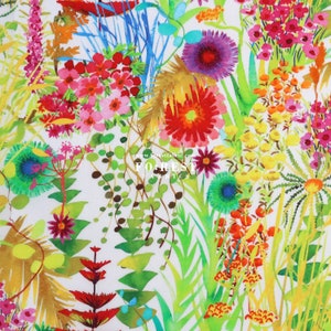 Liberty of London (Tessuto di cotone Tana Lawn) - TRESCO Flowers COLORATO - 50 cm