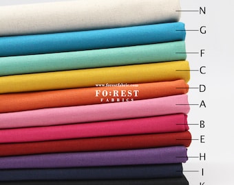 katoen linnen Japanse stof effen stof - 50 cm