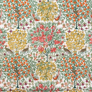 Liberty Quilting - Lasenby Cotton - The Orchard Garden Pheasant Forest Z - 50cm