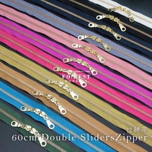 60cm YKK double silder Zippers