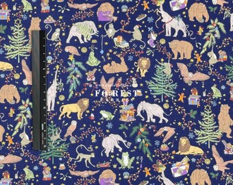 Liberty US-Box WEEDFIN 24cm(38cm)中古美品 Liberty of London (cotton Tana Lawn Fabric) - Liberty Christmas
