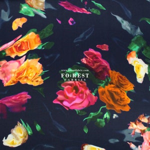 Liberty of London (Tessuto in raso di seta) - Fiore dell'amore di Afrodite - 50 cm