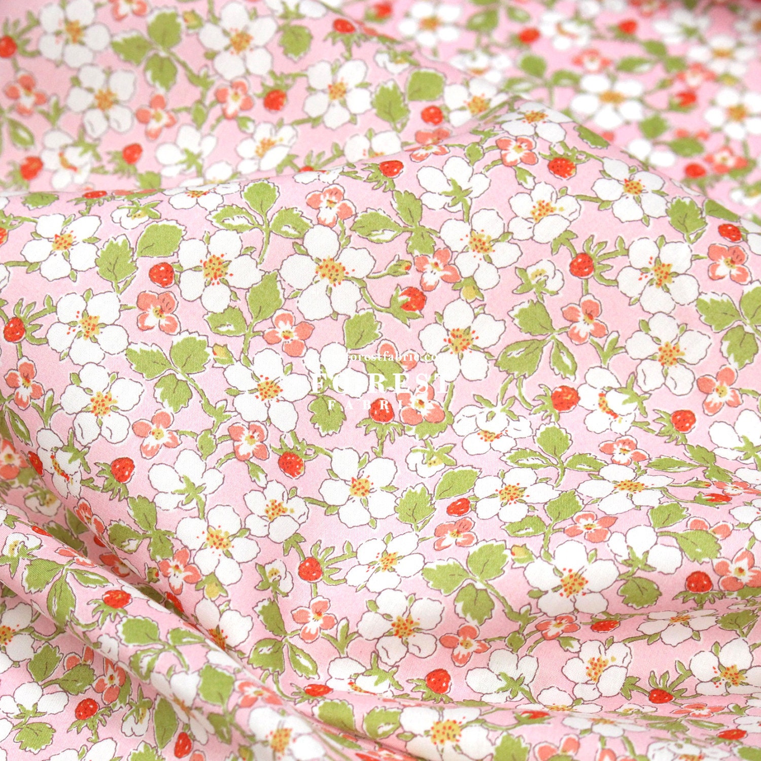 Liberty of London (Cotton Tana Lawn Fabric) - Paysanne Blossom A - 50cm