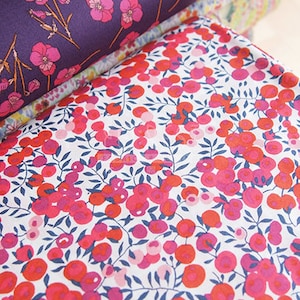 Liberty of London (Cotton Tana Lawn Fabric) - Wiltshire Berry red - 50cm
