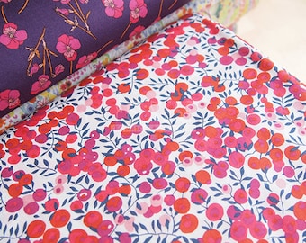 Liberty of London (Cotton Tana Lawn Fabric) - Wiltshire Berry red - 50cm