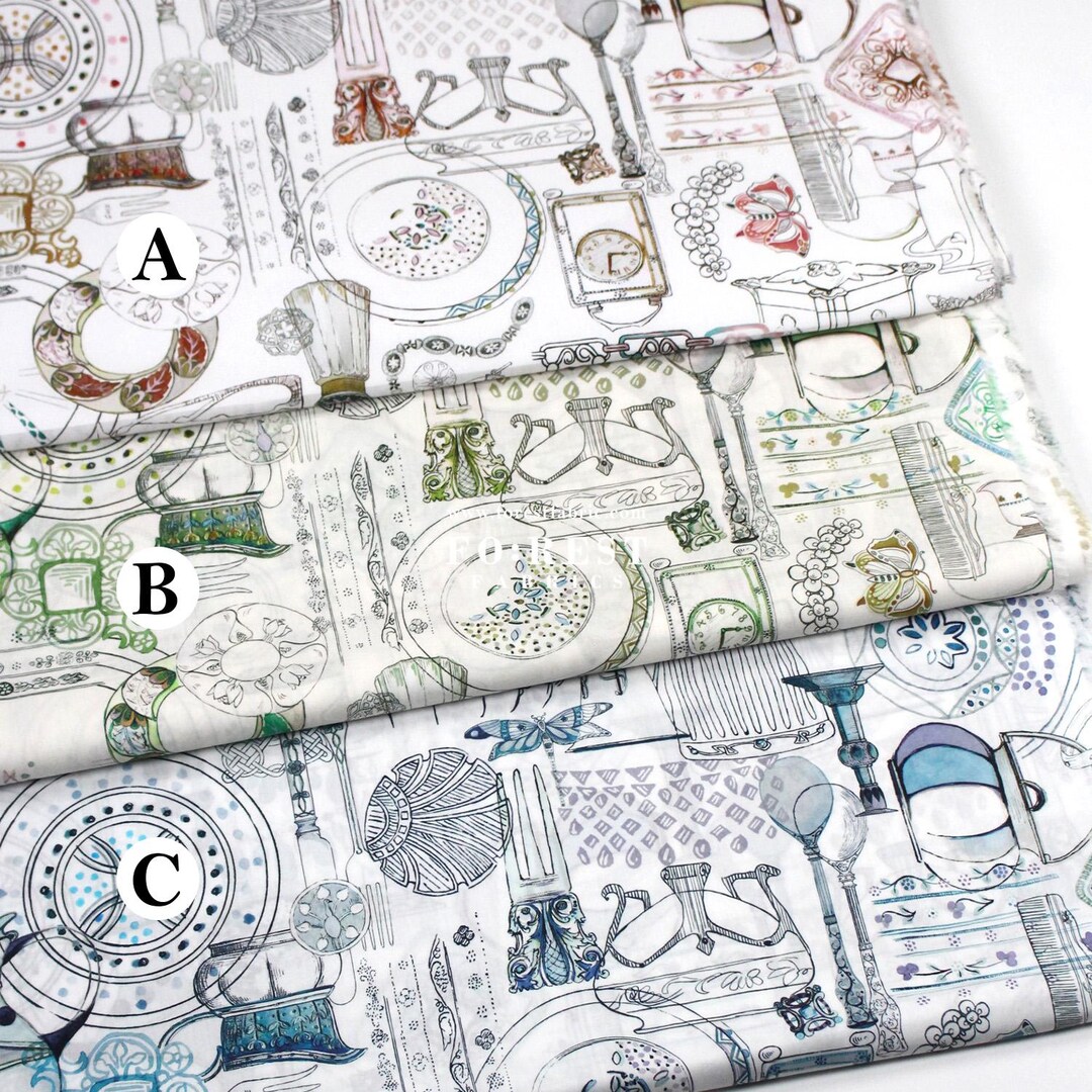 Liberty of London (cotton Tana Lawn Fabric) - Handbook of Sketches From ...