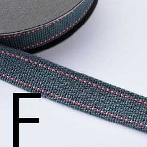 1meter - Echino 2.5cmW Polyester Webbing F