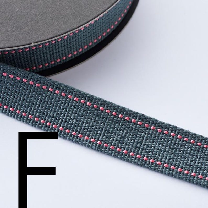 1meter - Echino 2.5cmW Polyester Webbing F