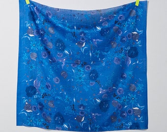 Nani Iro 2018SS - double gauze - Fuccra : rakuen H blue - 50cm