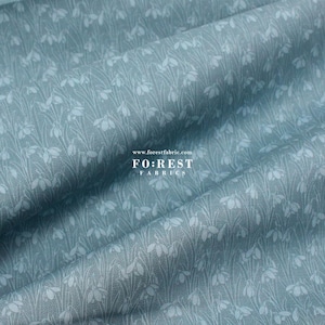 Liberty Quilting - Lasenby Cotton - Tessuto Postcard From the Highlands (Steely Sky A) - 50 cm