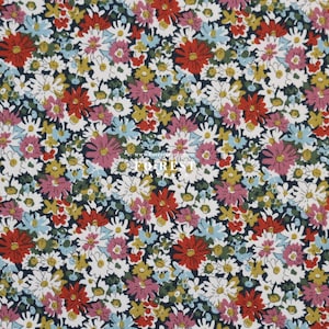 Liberty of London (LanTana Fabric) - Libby Flower algodón Rojo - 50cm