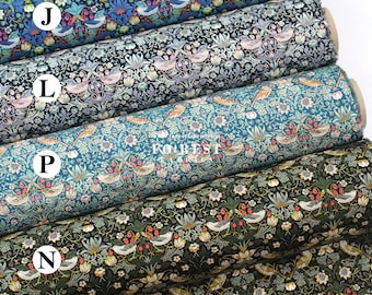Liberty of London (Tana Lawn™ Cotton Fabric) - Strawberry Thief Dark - 50cm