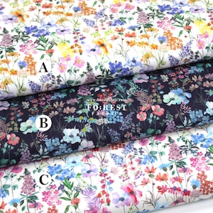 Liberty of London (tessuto di cotone Tana Lawn) - Galleria estiva di Purley Meadow - 50 cm