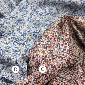 Liberty of London (tessuto di cotone Tana Lawn) - Fiore Wiltshire Bud C - 50 cm