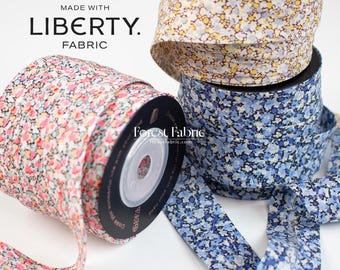 Liberty Tana Lawn 22mm Single Fold Bias Binding Tape - Pepper