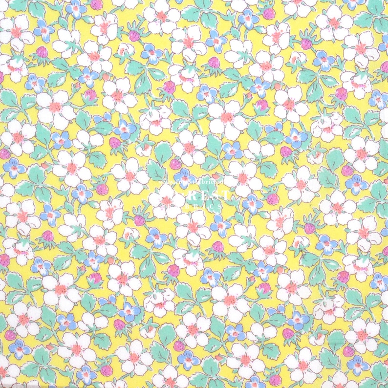 Liberty of London Tana Lawn Fabric Paysanne Blossom 50cm Etsy.de