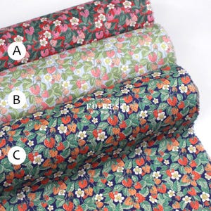 Liberty of London (Tessuto di cotone Tana Lawn) - Sogno di fragole innamorato - 50 cm