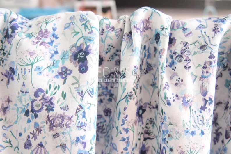 50cm - floral picnic Cotton Tana Lawn Fabric Liberty of London
