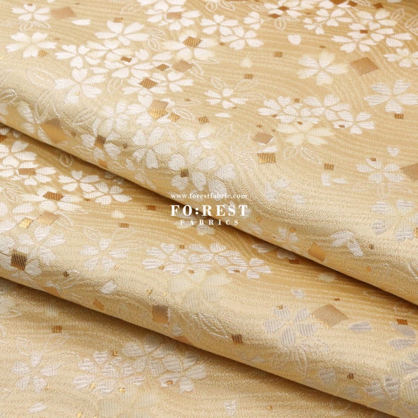 Gold Fabric Flower Etsy