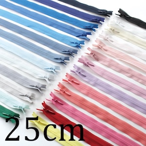 Zamek błyskawiczny niewidoczny YKK 25 cm